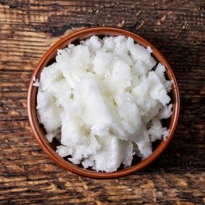 Coconut oil is usually a solid at room or low temperatures, although it melts easily to become a liquid