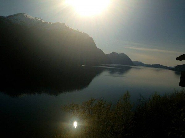 The bright sunshine at Valldal in Norway, vitamin D